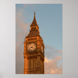 Impresión de cartel vertical de Big Ben en Londres