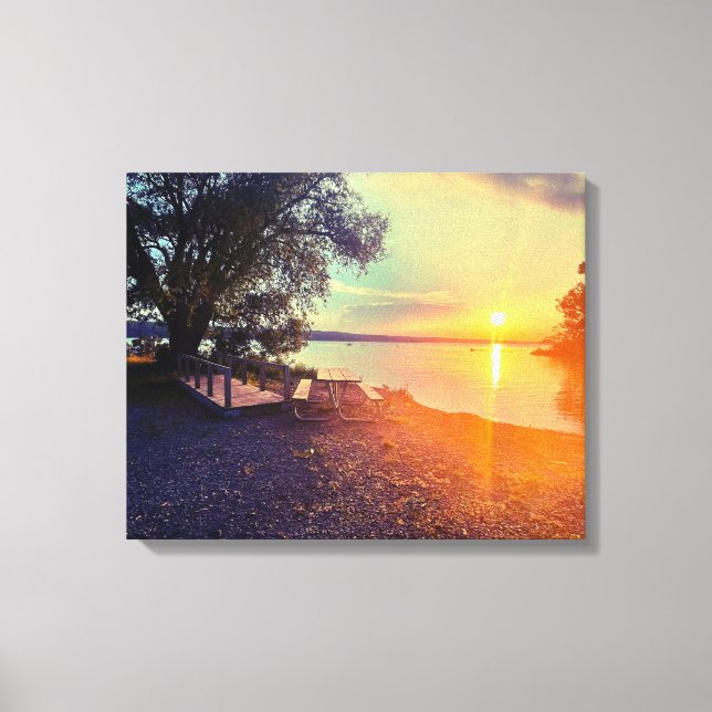 IMPRESIÓN DE CAYUGA LAKE CANVAS (Anverso)