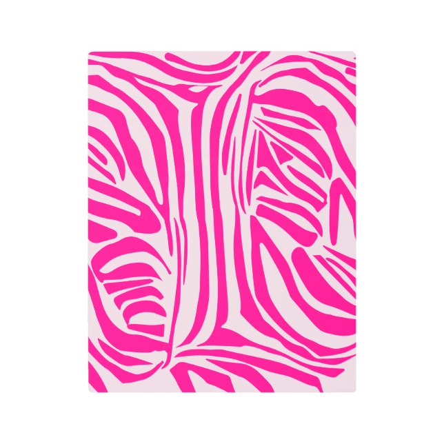 Impresión de cebra rosa (Anverso)
