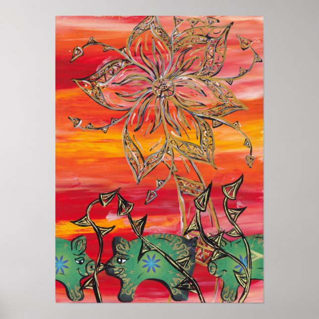 Impresión de cerdos de Groovy (Frente)