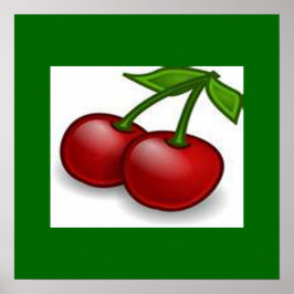 Impresión de cerezas