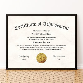 Impresión de Certificado de Logro