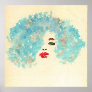 Impresión de Chica azul