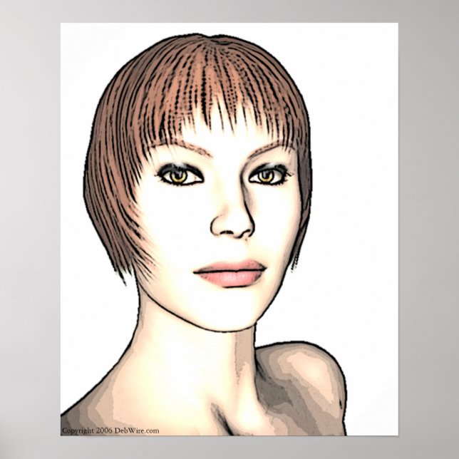 Impresión de Chica de glamour (Frente)