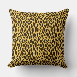 Impresión de chita amarilla con Cojín decorativo d