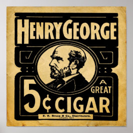 Impresión de cigarro de George Henry 5 Cent