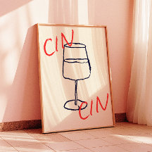 Impresión de Cin Cin Art | Poster de decoración de