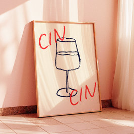 Impresión de Cin Cin Art | Poster de decoración de
