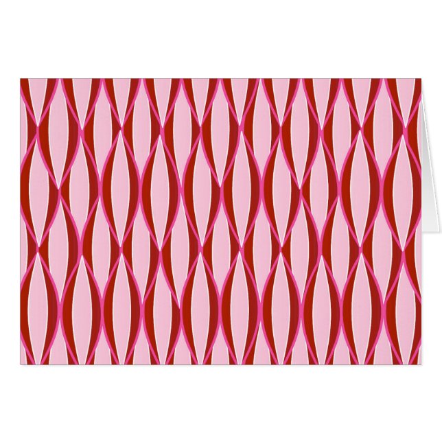 Impresión de cinta de medio siglo - rosa y borgoña (Anverso (Horizontal))