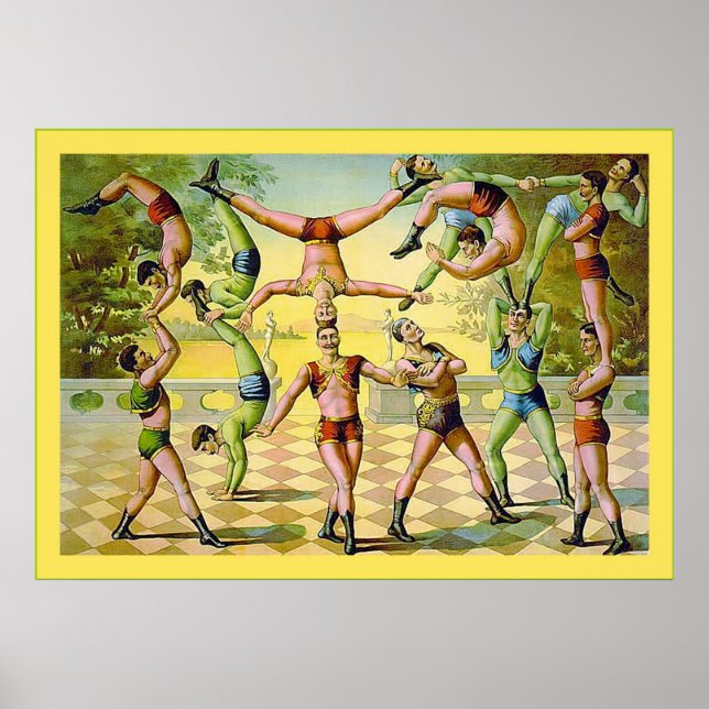 Impresión de circo vintage ~ 1891 (Frente)