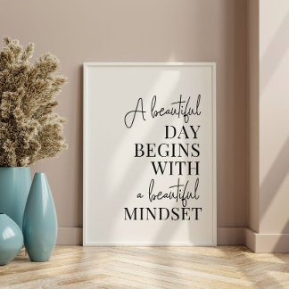 Impresión de cita inspiradora para la mentalidad