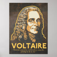 Impresión de citas de Voltaire