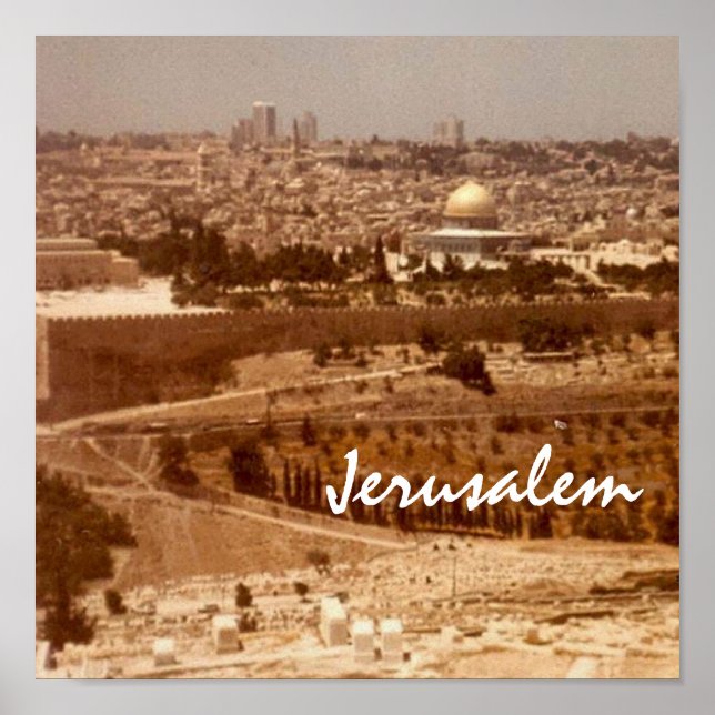 Impresión de Ciudad de Oro de Jerusalén (Frente)