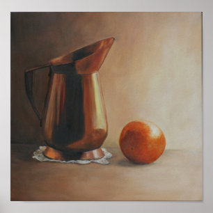 Impresión de cobre y Naranja