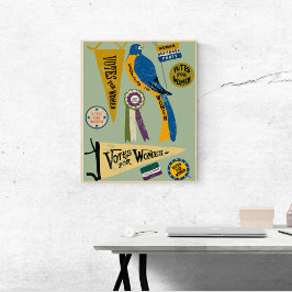 Impresión de colección de memorabilia de movimient