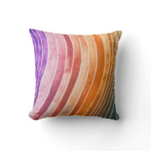 Impresión de color de agua - Diseño de almohada /