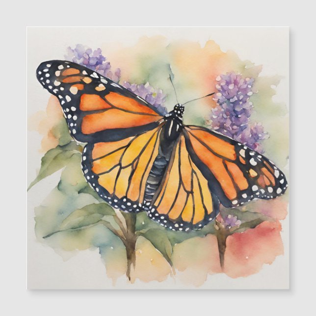 Impresión de color de mariposa monarca (Anverso)