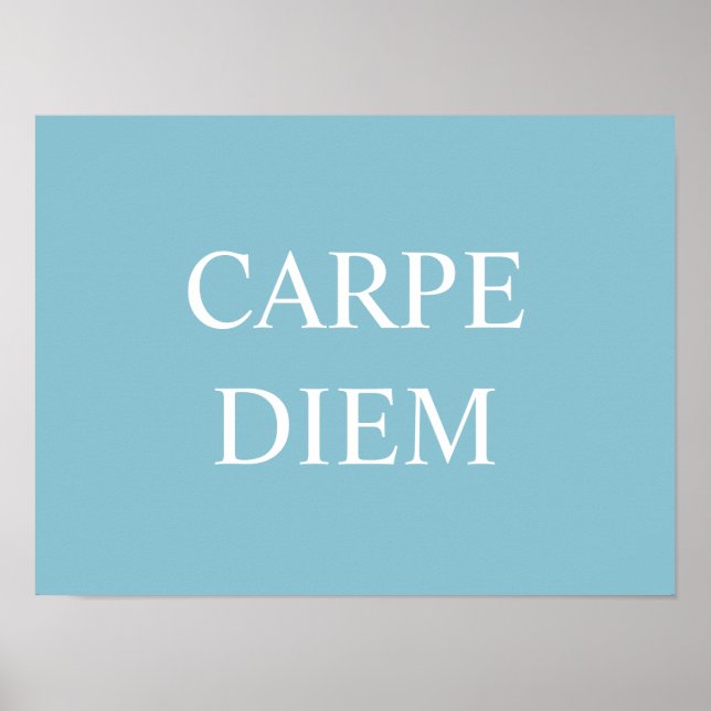 Impresión de comillas latinas Carpe Diem - Turques (Frente)