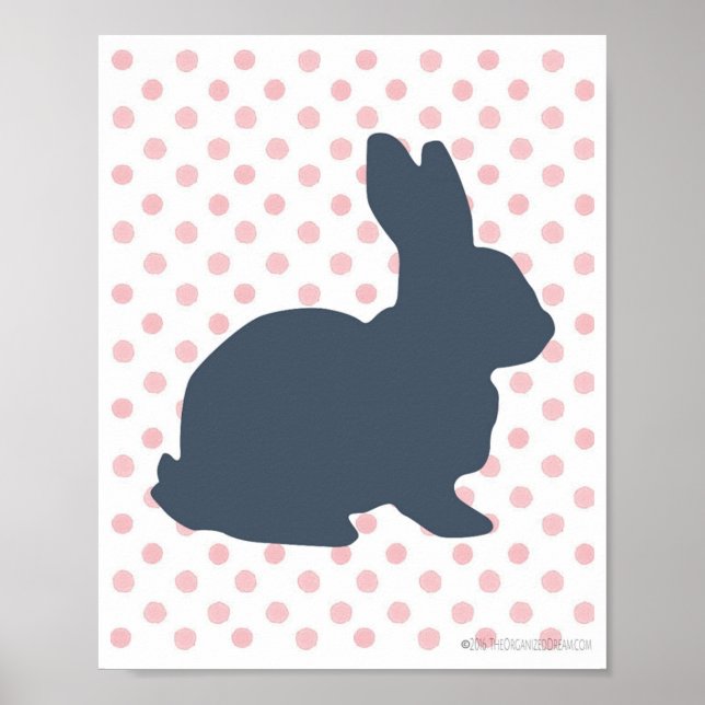 Impresión de conejo de Pascua (Frente)