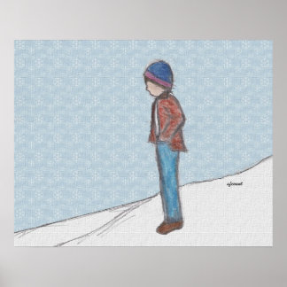 Impresión de "Contemplación en la Nieve"