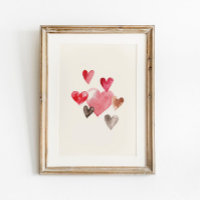 Impresión de Corazón de Acuarela
