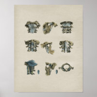 Impresión de cosecha de anatomía cervical humana