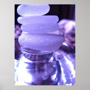 Impresión de cristal del mar Amethyst