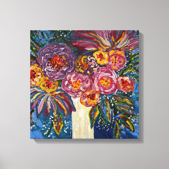 Impresión de cubos florales (Anverso)