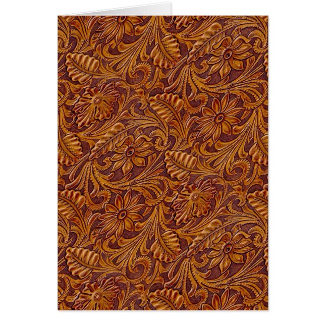 Impresión de cuero con herramientas occidentales (Frente)