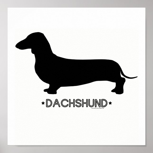 Impresión de Dachshund (Frente)