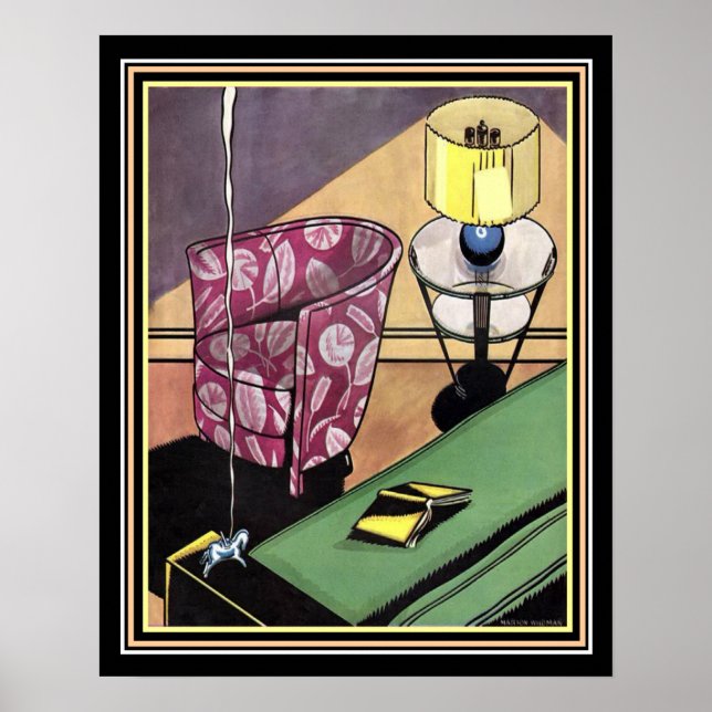 Impresión de decoración Art Deco de los años 20 16 (Frente)