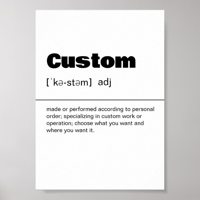 Impresión de definición de personalizado - Arte de (Frente)