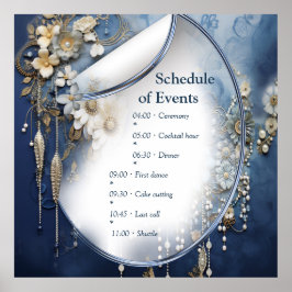 Impresión de denim azul 3D a la moda con joyas dis