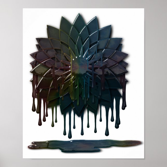 Impresión de derrame de petróleo (Frente)