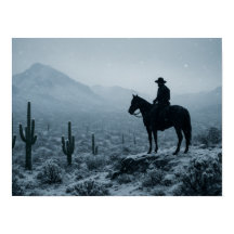 Impresión de desierto invernal - Paisaje occidenta