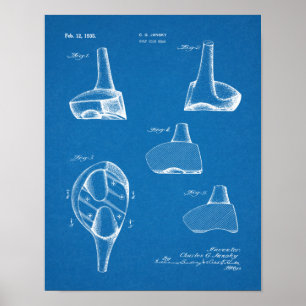 Impresión de dibujo de arte de club de golf de cho