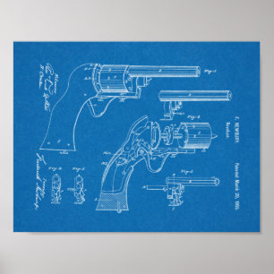 Impresión de dibujo de arte de patente de rebelión