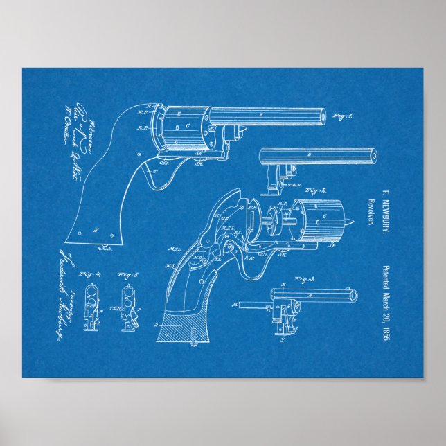 Impresión de dibujo de arte de patente de rebelión (Frente)