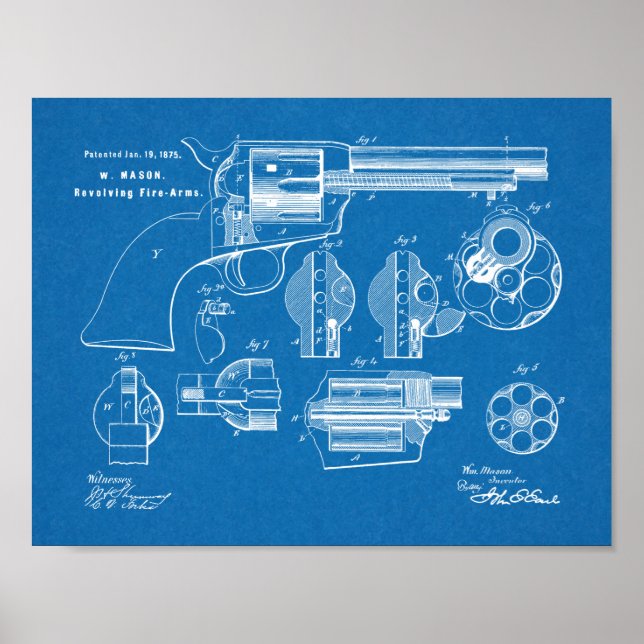 Impresión de dibujo de arte de patente de rebelión (Frente)
