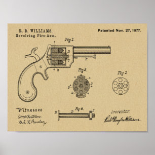 Impresión de dibujo de arte de patente de rebelión