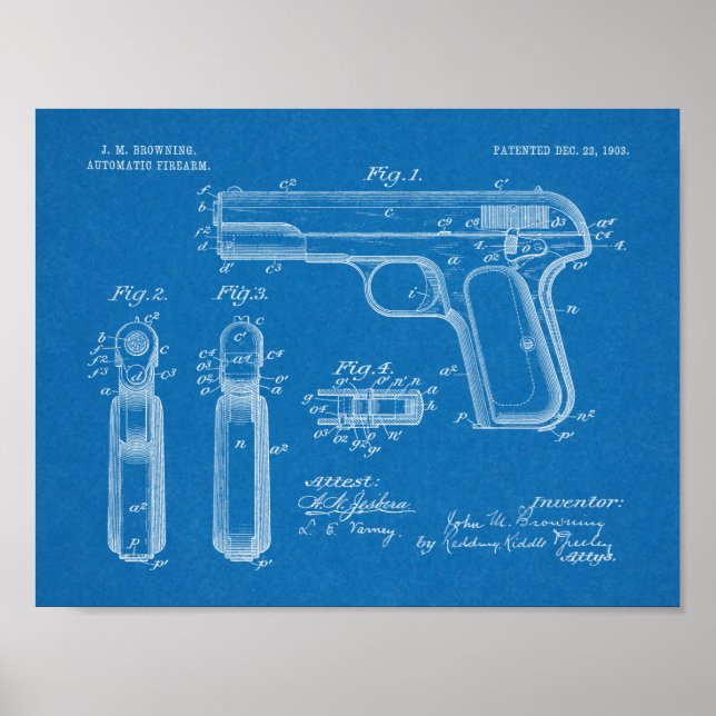 Impresión de dibujo de patente de arte de maremoto (Frente)