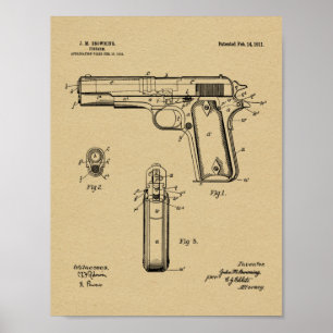 Impresión de dibujo de patente de arte de paro de 