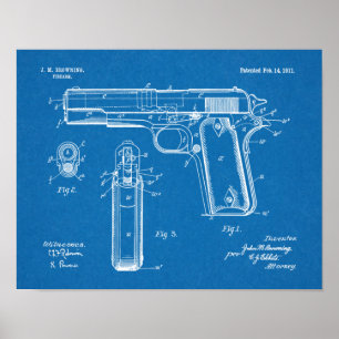 Impresión de dibujo de patente de arte de paro de 