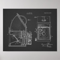 Impresión de dibujo de patente de cámara plegable 