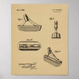 Impresión de dibujo del club de golf Putter 1934