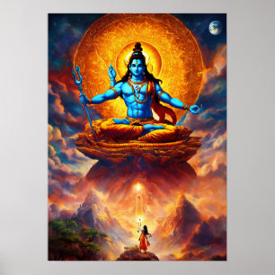 Impresión de Dios Shiv, papel Poster de valor