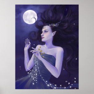 Impresión de Diosa de Arte Nocturno