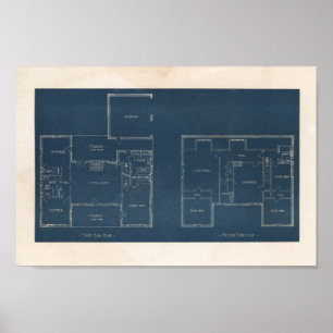 Impresión de diseño de casa 10A2 de época 1927