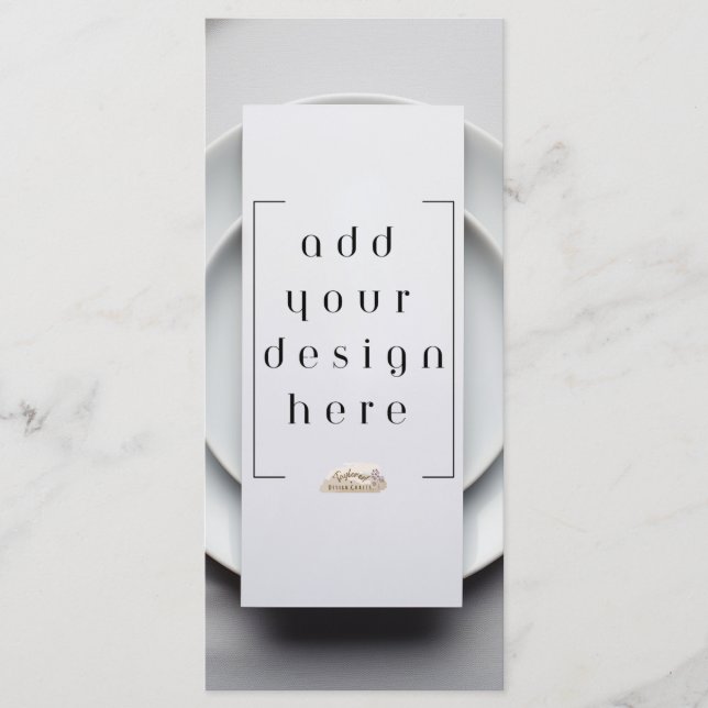 Impresión de diseño personalizado de menú o progra (Anverso)