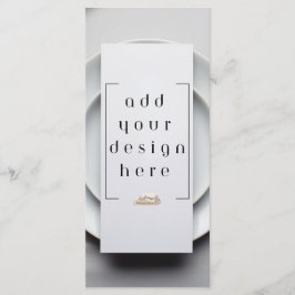 Impresión de diseño personalizado de menú o progra